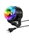 Generic Mini RGB LED Magic Disco Ball Light Black 8.3X9Centimeter