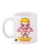 Bp Anime One Piece Printed Mug White/Pink/Yellow 12Ounce