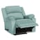 In House Velvet Rocking &amp; Rotating Recliner Chair - Light Turquoise - AB02