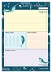 Natura - Daily Planner Pad Slim Daily - Narwhal (NT15U1.NA)
