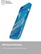 BodyGuardz Carve Marble designed for iPhone 15 case cover compatible with MagSafe with Lanyard - Blue/White