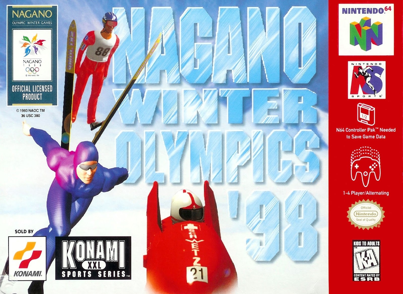 نينتيندو NINTENDO Nagano Winter Olympics 98