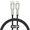 Baseus USB-C to Lightning Fast Charging Data Transfer Cable Type-C PD 20W Cafule Series Fast Power Delivery 25cm Black
