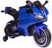 Megastar Ride On 12 V Light Up Power Sports Motorbike - Blue Electric Motorcycle For Kids