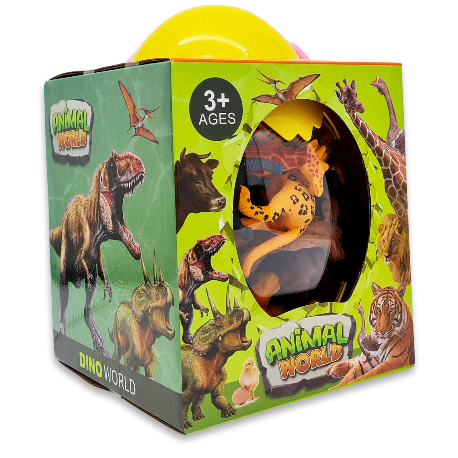 FITTO Realistic Animal Figures Toy Set - Vinyl Plastic Wild Animals for Imaginative Play and Education