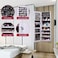 Leegoal Jewelry Cabinet Mirror, Jewelry Armoire Organizer Storage With Frameless Mirror, Wall/Door Mounted, Full Length Mirror (C)