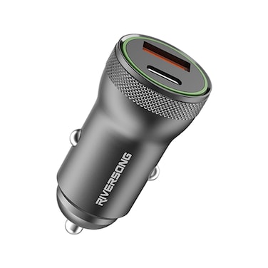 شاحن سيارة ريفرسونج CC20 سفاري اس 6 ثنائي المخرج - أسود