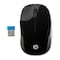 HP 200 Optical Wireless Mouse - 1000 DPI - Black and Red - 2HU82AA-ABB