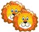 Party Time 2pcs 12inch Lion Balloon Jungle Safari Animals Balloons - Zoo Animal Balloon For Jungle Safari Animals Theme Birthday Party Decorations - Party Supplies