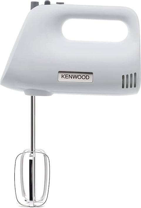 Kenwood Stand Mixer Hand Mixer (Electric Whisk) 450W with 3.4L Rotary Bowl, 5 Speeds + Turbo Button, Twin Stainless Steel Kneader and Beater for Mixing, Whipping, Whisking, Kneading HMP32.A0WH White