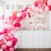 Soonlyn Hot Pink Latex Party Balloons 105 Pcs 10 Inches - Round Balloon Macaron 6 Colors For Baby Shower Birthday Party Wedding