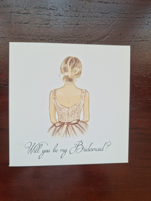 Blonde Bride - will you be my Bridesmaid?