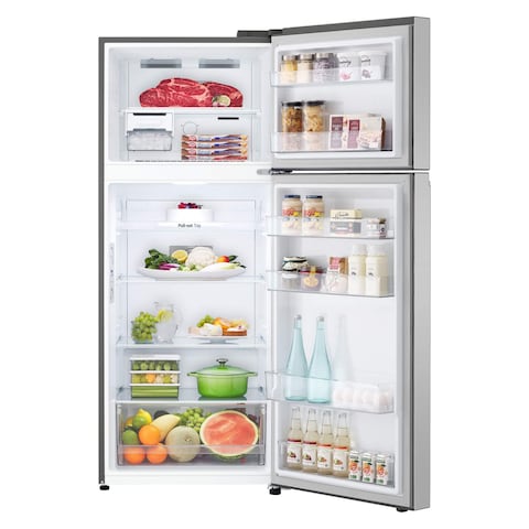 LG Top Mount Freezer Refrigerator With Smart Inverter GN-B522PLGB 395L Platinum Silver