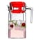 Pasabahce Kosem Glass Jug Red 1250ml