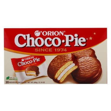 Orion Choco-Pie Chocolate Coated with Marshmallow Filling Cake, 600g
