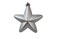 Hanging Star Assorted 10cm 6Pcs Silver