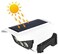 Latus Solar Lamp Simulation Camera Solar Powered Sensor Light 77 LED Street Spotlight Solar Lamp Outdoor Garden Light Wall Lamp Fake Camera With Remote Control (White)