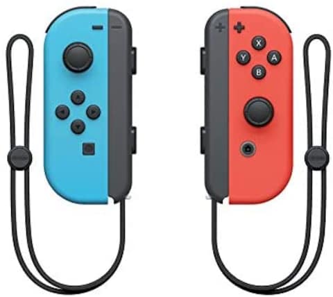 Nintendo Switch with Neon Blue and Neon Red Joy‑Con