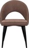 LANNY Dining Room/Restaurant Chair/Hotel chair/Office Visitor Chair/Modern Medium Back Luxury Fabric Dining Chair (Brown 1)