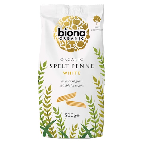 Biona Organic White Spelt Penne Pasta 500g