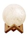 Generic 3D Printed LED Moon Light Lamp White/Orange 15centimeter