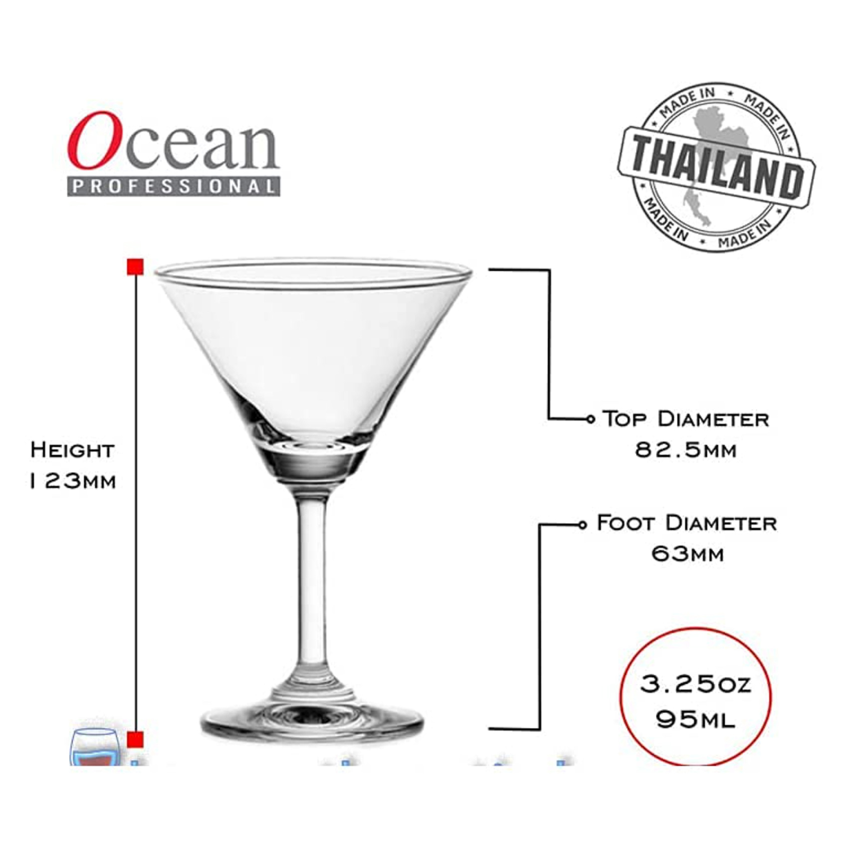 OCEAN CLASSIC COCKTAIL SGLASS 9.5CL