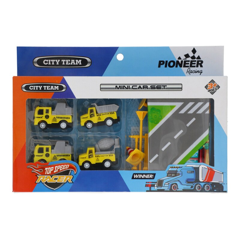 Pioneer Racing City Team Mini Car set Toy 3+ Ages