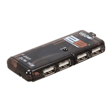 توبي US118 - كابل موزع يو أس بي - 4 مداخل - أسود