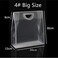 Red Dot Gift 10-Pack Pvc Transparent &amp; White Border Handbag For Baking Packaging, Shopping Gift Plastic Bag (10, 4# Big (H36*30 * 13cm))