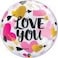 Love You Hearts &amp; Arrows Buble Bln 22in