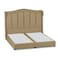 In House Shumt Linen Bed Frame - Single - 200x120cm - Beige