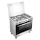 Hisense 5 Burners Gas Cooker HFG90335RX Silver