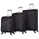 Eminent V6101 3pcs Trolley Luggage Set Black