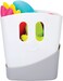 Ubbi Freestanding Bath Toy Organizer Caddy With Removable Drying Rack Bin And Scoop For Toddlers + Baby, Grey