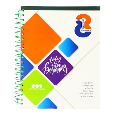 8 Subject Notebook Large