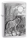 Zippo 20855 200 Timber Wolves Brushed Chrome Windproof Lighter