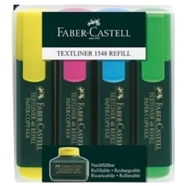 Faber-Castell Textliner Assorted Colors Pack Of 4