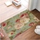 Printed Digital Entrance Door Floor Mat 38x58cm, Anti-Slip Backing, Floral Design
