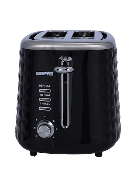 Geepas 2 Slice Bread Toaster 850W Gbt36536 Black