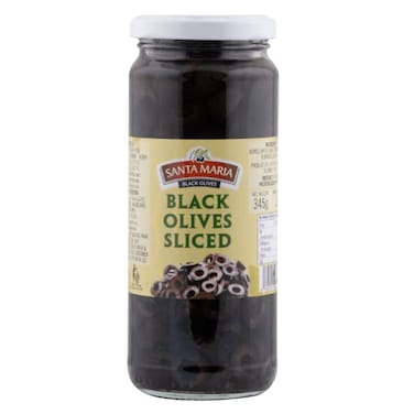 Santa Maria Black Sliced Olives 345g