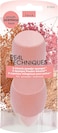 Real Techniques Miracle Powder Sponge, Microfiber Technology Ideal For Use With Powders, Beauty Sponge, Makeup Blender, Blends &amp; Sets Makeup, Pink, 2 Count