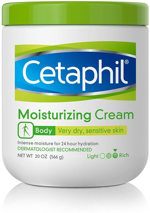 Cetaphil Moisturizing Cream 20 Oz Hydrating Moisturizer - Dry To Very Dry, Sensitive Skin, Body Cream Restores Skin Barrier In 1 Week, Fragrance Free, Non-Greasy