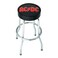 AC DC Logo Bar Stool with Padded Swivel Seat, Chrome Legs and Footrest 76cm High x 52cm Diameter - Officially Licensed Merchandise