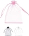 Markq Organza Bags with Drawstrings, 9X12 cm Jewelry Pouches Baby Shower Eid Wedding Party Favor Bags (Light Pink, 100 Pieces)