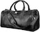 Mounthood Croco   Pu Leather Duffel Bag - Black