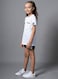 Mei Stylish Unisex Kids Active wear T-Shirt And Shorts-Short sleeve t-shirt and short sets, 9-10 Years, White &amp; Black