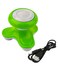 Generic Mini Handled Wave Vibrating Body Massager With Usb Cable Green/White 9.9Centimeter