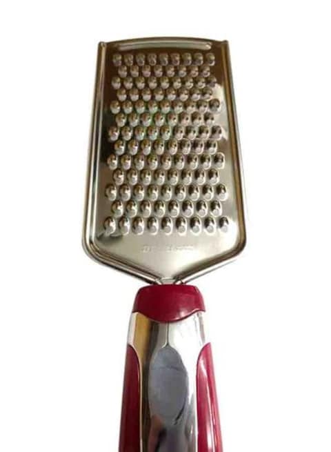 Generic Stainless Steel Cheese And Vegetable Grater - Red