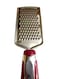 Generic Stainless Steel Cheese And Vegetable Grater - Red