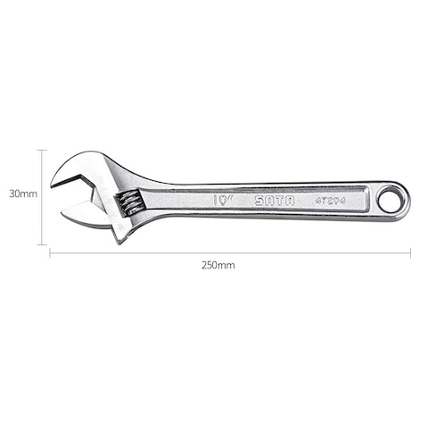 Generic-10&quot; Adjustable Wrench Spanner Tool Quick Spanner Repair Tools Maximum Opening 30mm with Scale